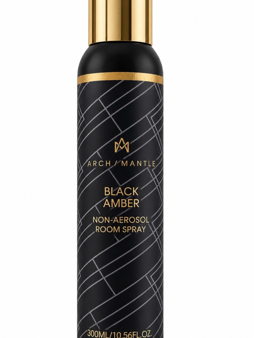 Black Amber Non-Aerosol Room Spray - Black & Gold